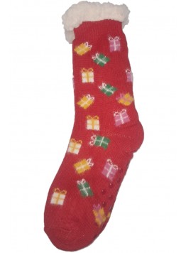 Set sosete de bumbac, imblanite cu motive de Craciun